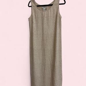 Vintage just in thyme sleeveless midi dress